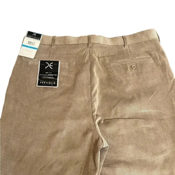 Perry Ellis Portfolio Easy Care Flat Front Corduroy Dress Pants Men’s 36”Wx32”L - Picture 4 of 15